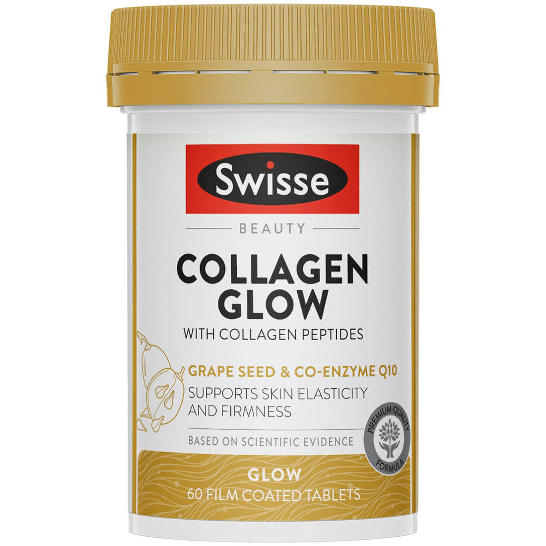 Swisse Collagen Glow + Grape Seed 60 Tablets
