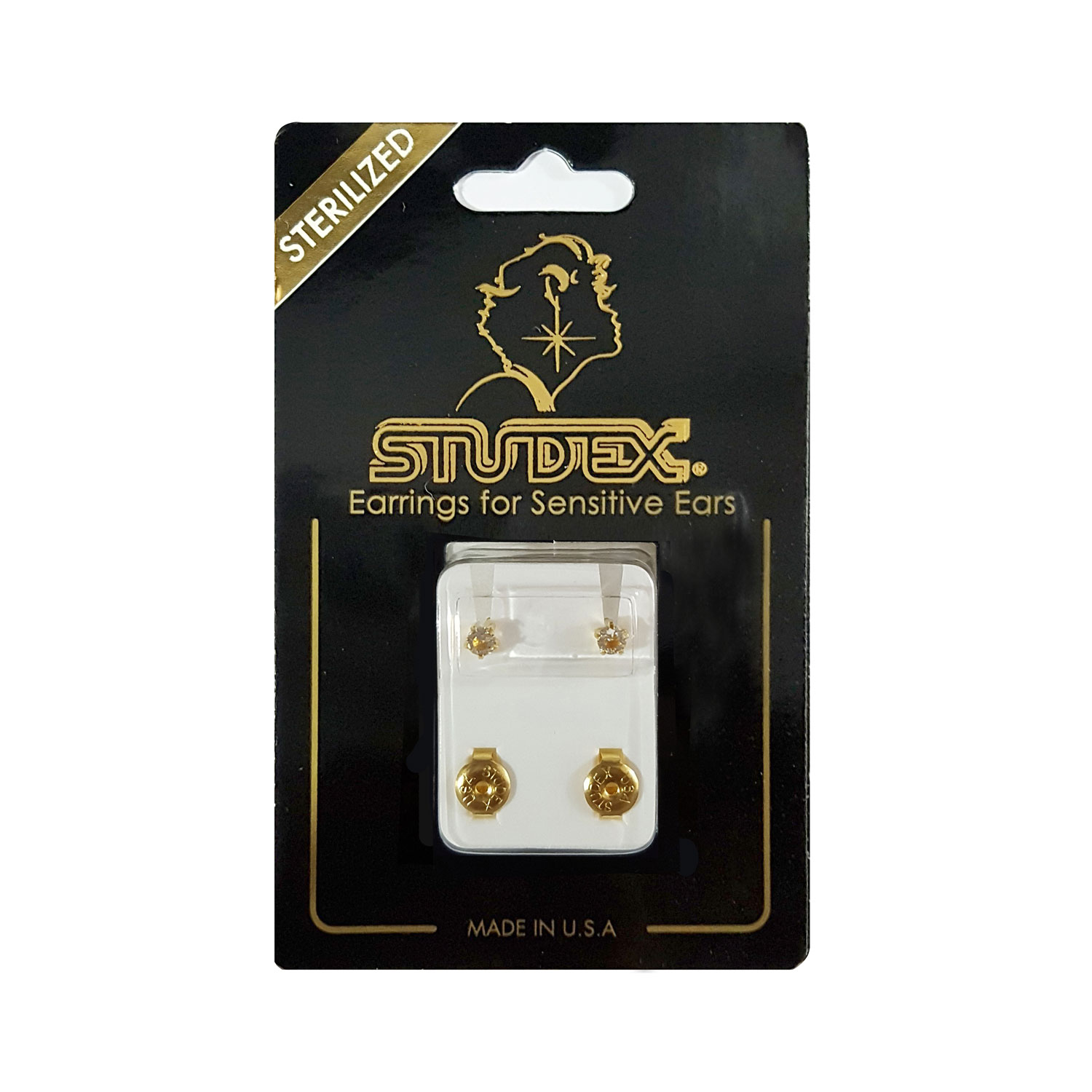 Studex Crystal Tiffany Regular Gold Plated