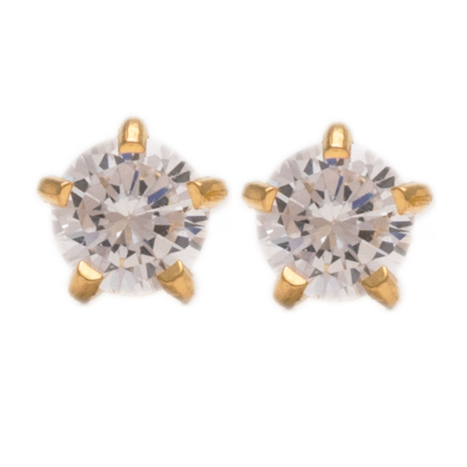 Studex Cubic Zirconia Tiffany Regular Gold Plated