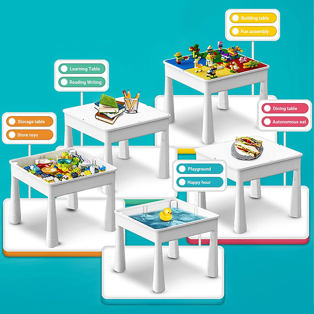 Little Story Activity & Block Table + 50 Blocks 4 In 1 - L | Nahdi